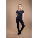 Scrub Move Preto Feminino