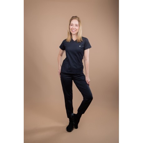 Scrub Move Preto Feminino