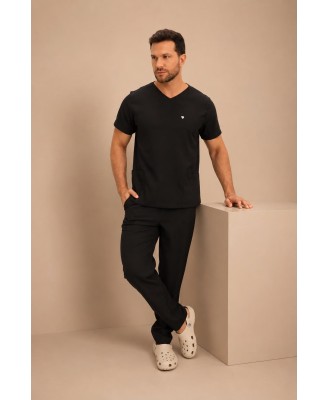 Scrub Universitário Preto Masculino