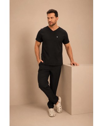 Scrub Universitário Preto Masculino