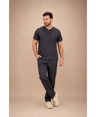 Scrub Universitário Chumbo Masculino