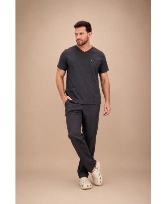 Scrub Universitário Chumbo Masculino