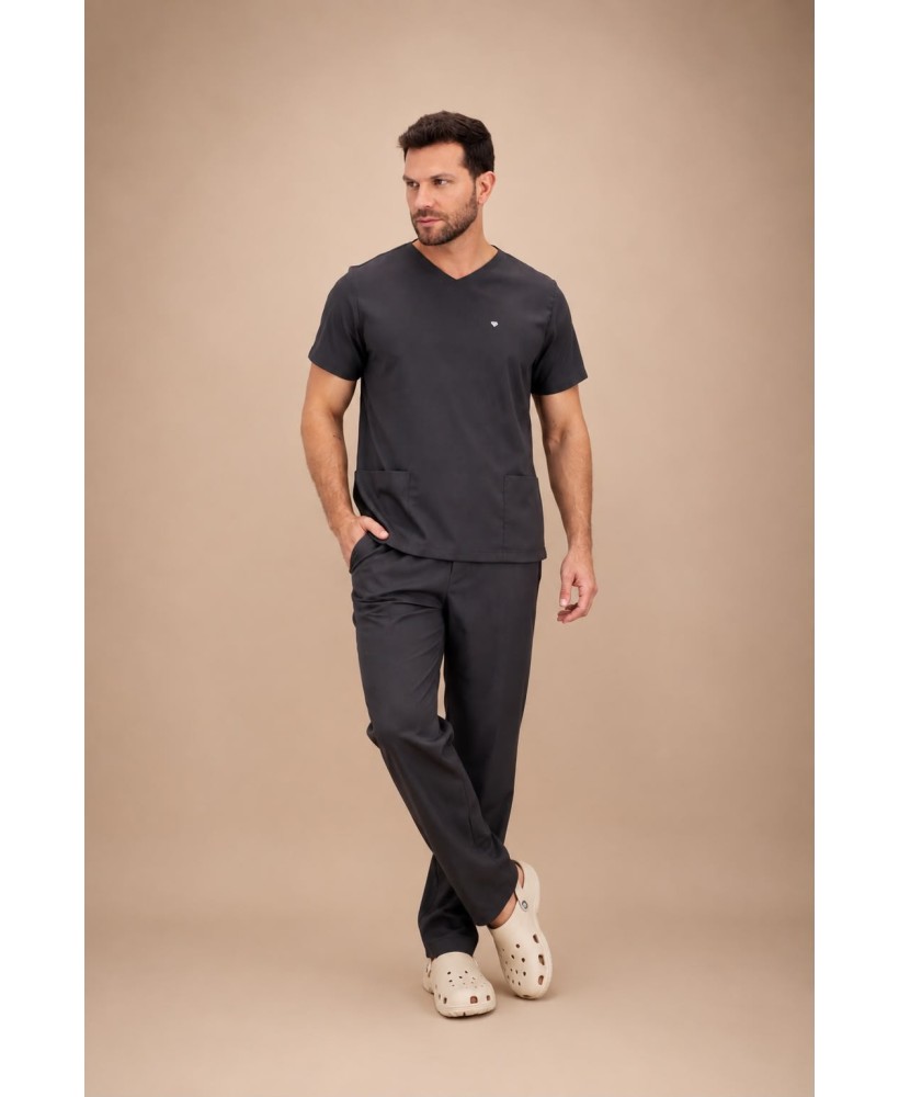 Scrub Universitário Chumbo Masculino