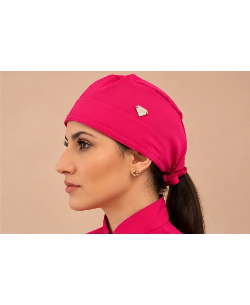 Touca de amarrar - Pink